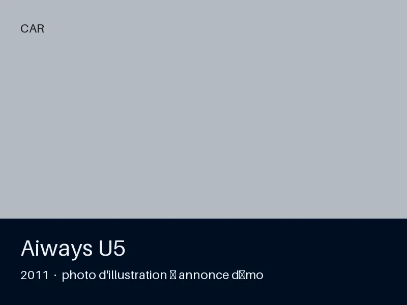 Aiways U5 2011 — CT OK