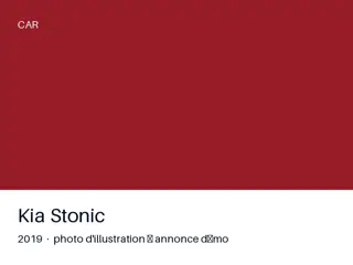 Kia Stonic 2019 — carnet complet