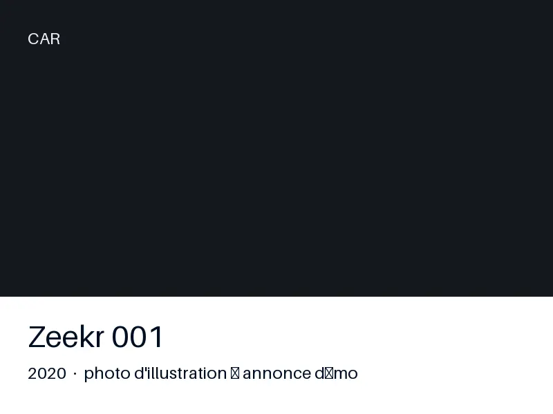 Zeekr 001 2020 — climatisation
