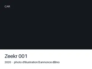 Zeekr 001 2020 — climatisation