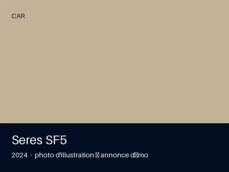 Seres SF5 2024 — climatisation