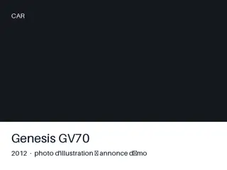 Genesis GV70 2012 — entretien à jour