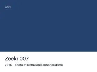 Zeekr 007 2015 — toutes options
