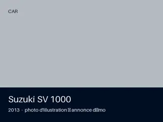 Suzuki SV 1000 2013 — carnet complet