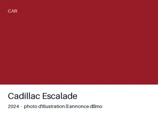 Cadillac Escalade 2024 — carnet complet