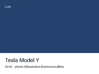 Tesla Model Y 2018 — carnet complet