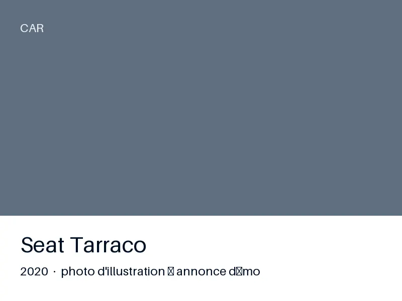 Seat Tarraco 2020 — carnet complet