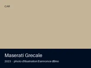 Maserati Grecale 2023 — première main