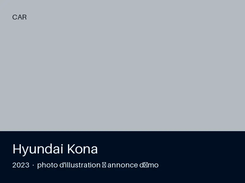 Hyundai Kona 2023 — première main