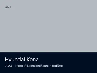 Hyundai Kona 2023 — première main