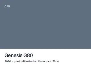 Genesis G80 2020 — entretien à jour