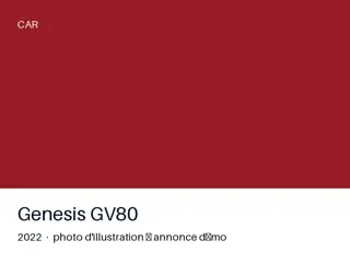 Genesis GV80 2022 — première main