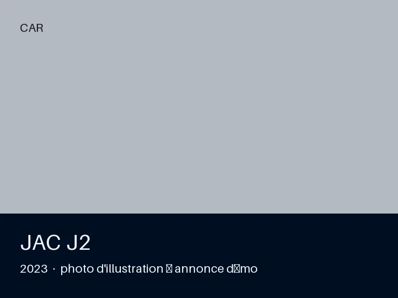 JAC J2 2023 — climatisation