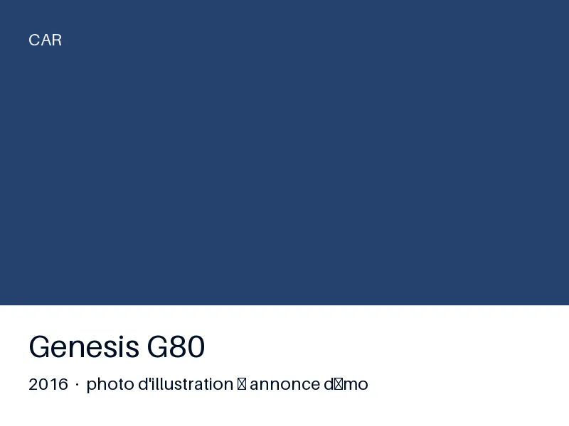 Genesis G80 2016 — CT OK