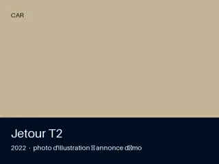 Jetour T2 2022 — carnet complet
