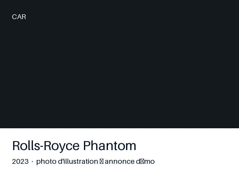 Rolls-Royce Phantom 2023 — CT OK