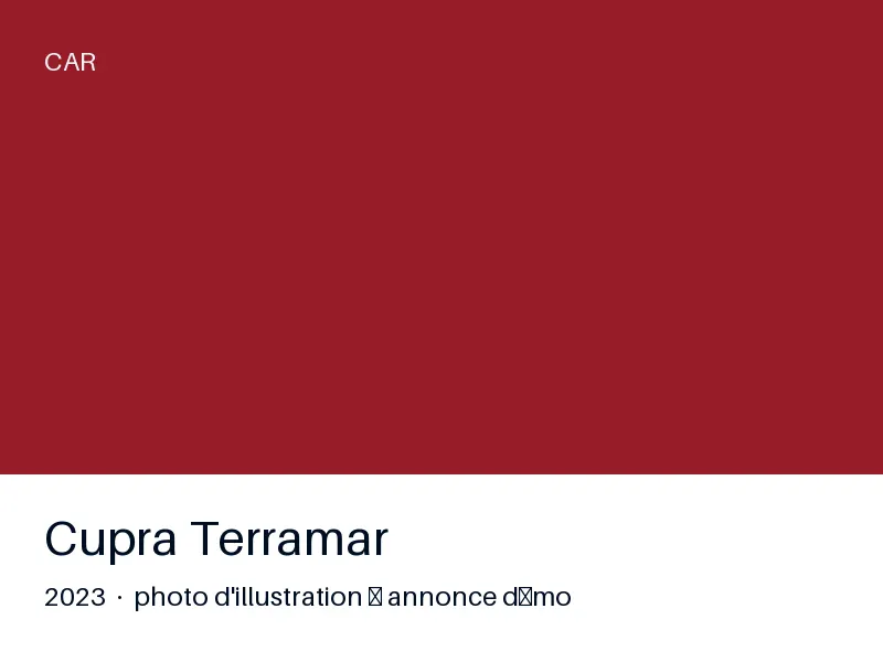 Cupra Terramar 2023 — carnet complet
