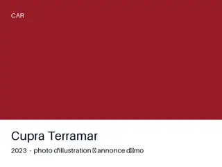 Cupra Terramar 2023 — carnet complet