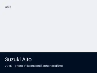 Suzuki Alto 2015 — carnet complet