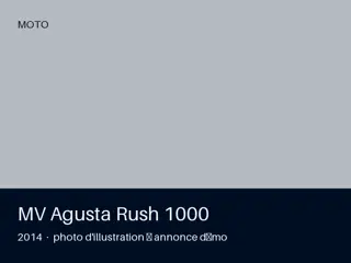 MV Agusta Rush 1000 2014 — toutes options