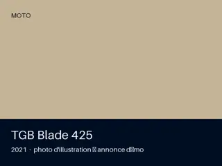 TGB Blade 425 2021 — entretien à jour