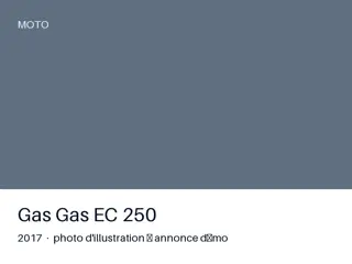 Gas Gas EC 250 2017 — faible kilométrage