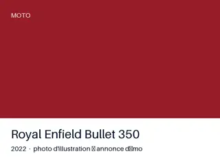 Royal Enfield Bullet 350 2022 — faible kilométrage