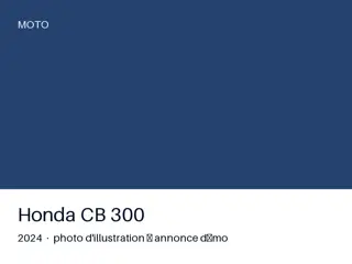 Honda CB 300 2024 — très bon état