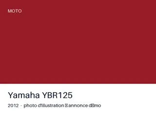 Yamaha YBR125 2012 — entretien à jour