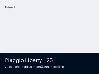 Piaggio Liberty 125 2016 — carnet complet