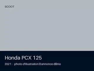 Honda PCX 125 2021 — toutes options