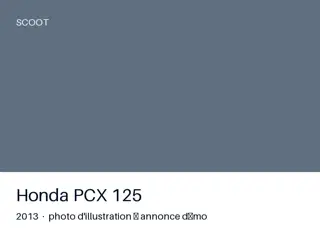 Honda PCX 125 2013 — toutes options
