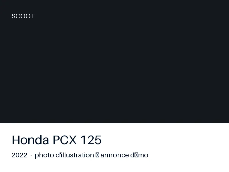 Honda PCX 125 2022 — très bon état
