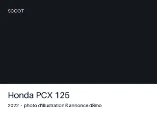 Honda PCX 125 2022 — très bon état