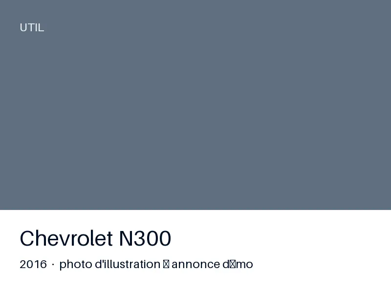 Chevrolet N300 2016 — climatisation