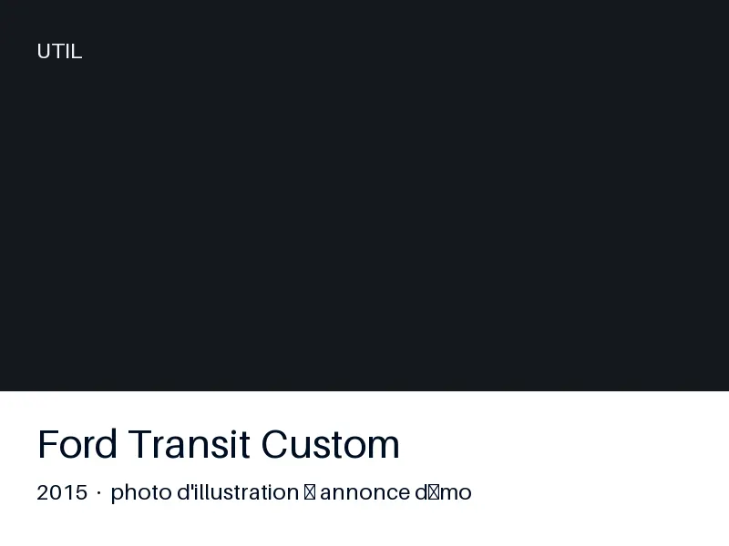 Ford Transit Custom 2015 — carnet complet