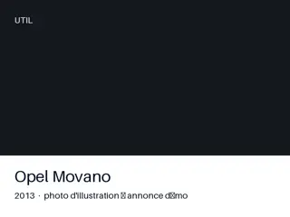 Opel Movano 2013 — climatisation