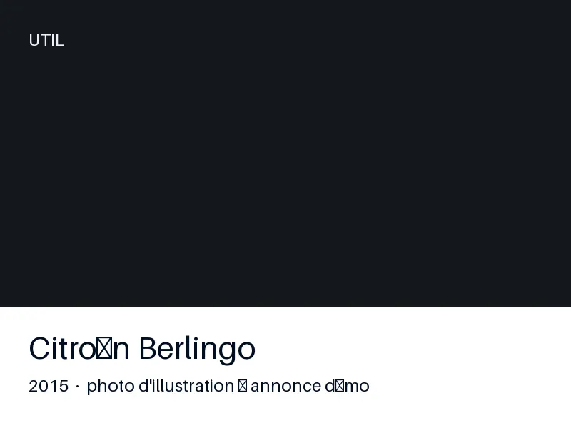 Citroën Berlingo 2015 — CT OK