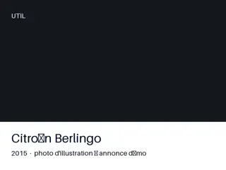 Citroën Berlingo 2015 — CT OK