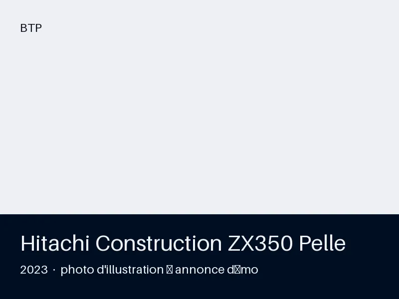 Hitachi Construction ZX350 Pelle 2023 — très bon état